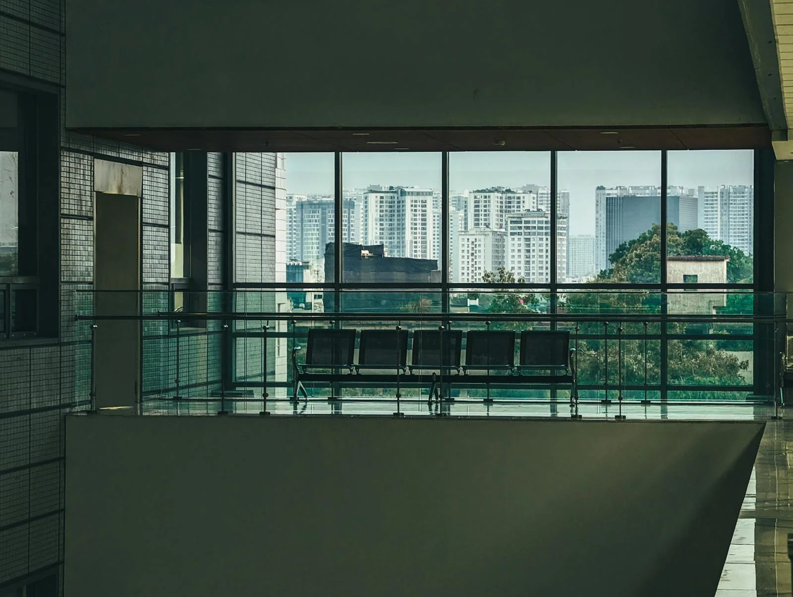 High-floor city view